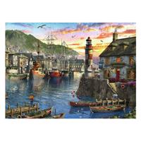Ravensburger Legpuzzel s&apos;ochtends bij de haven, 500st.