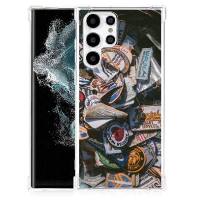 Samsung Galaxy S22 Ultra Anti-shock Hoesje met foto Badges Samsung Galaxy S22 Ultra Anti-shock Hoesje met foto Badges