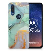 Smartphone hoesje voor Motorola One Vision Watercolor Mix