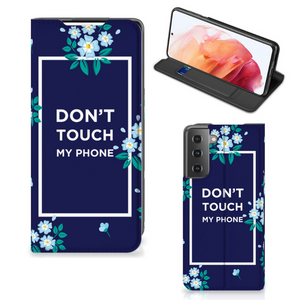 Samsung Galaxy S21 Design Case Flowers Blue DTMP
