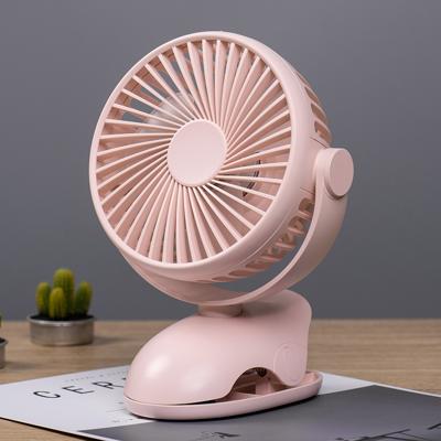 OCUBE D603 4W USB opladen Portable Desktop fan clip fan met 4 snelheidsregeling (roze)