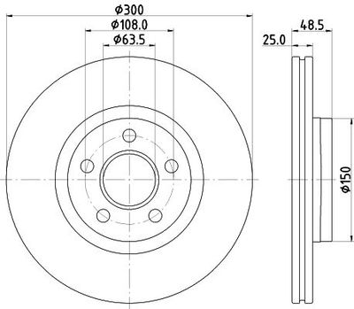 Remschijf 8DD355133531