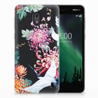 Nokia 2 | TPU Hoesje | Bird Flowers