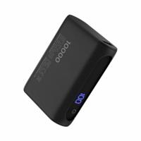 Rolling Square Powerbank 10000 mAh - USB-C en USB-A input - Quick Charge USB 3.0 - 20W Snellader - LED lampjes - O.a. Samsung / Iphone/ meer - Zwart
