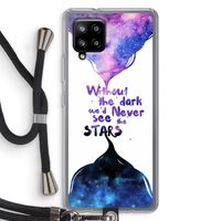 Stars quote: Samsung Galaxy A42 5G Transparant Hoesje met koord