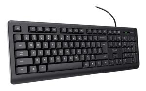 Trust 24639 toetsenbord Kantoor USB Nee Amerikaans Engels Zwart