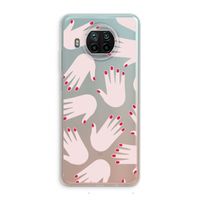 Hands pink: Xiaomi Mi 10T Lite 5G Transparant Hoesje
