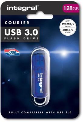 Integral Courier USB 3.0 stick, 128 GB