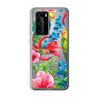 Papegaaien: Huawei P40 Pro Transparant Hoesje