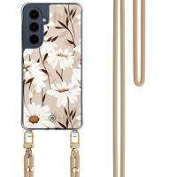 Samsung Galaxy A16 hoesje met beige koord - In bloom