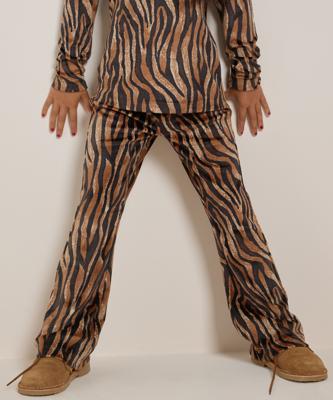 flared fit broek velvet print