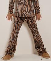 flared fit broek velvet print