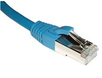 ACT Blauwe 0,5 meter LSZH SFTP CAT6A patchkabel met RJ45 connectoren - thumbnail