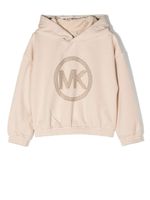 Michael Kors Kids hoodie en jersey à logo brodé de sequins - Tons neutres - thumbnail