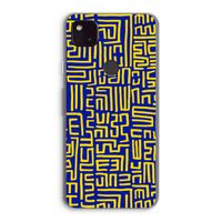 Majorelle Blue Print: Google Pixel 4a 5G Transparant Hoesje
