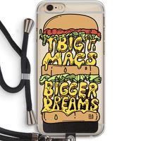 Big Macs Bigger Dreams: iPhone 6 PLUS / 6S PLUS Transparant Hoesje met koord