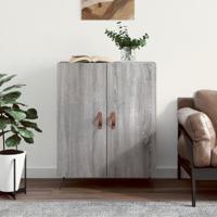 Dressoir 69,5x34x90 cm bewerkt hout grijs sonoma eikenkleurig