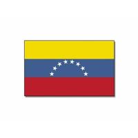 Vlag Venezuela - 90 x 150 cm - feestartikelen - Landen thema - supporter - decoratie - met ringen