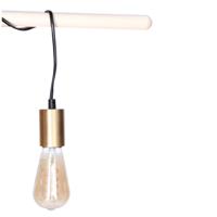 Fitting Goud - metaal - E27 - IP20 - 3M - hanglamp - 6 x 4.2 cm - inclusief LED Retro lamp - thumbnail