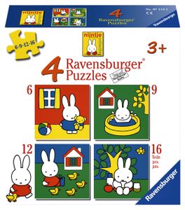 Puzzel Ravensburger Nijntje 4x puzzels 6+9+12+16 stuks