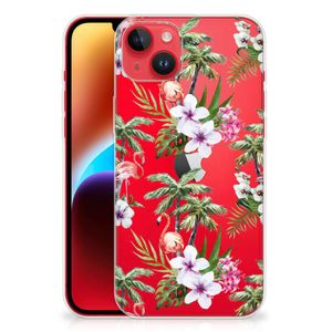 iPhone 14 Plus TPU Hoesje Flamingo Palms