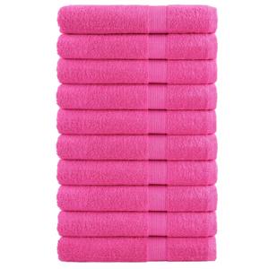 VidaXL Saunadoeken solund 10 st 600 g/m² 80x200 cm roze