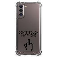 Samsung Galaxy S21 Anti Shock Case Finger Don't Touch My Phone - thumbnail