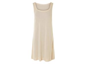 esmara Dames jurk van linnenmix (Beige, S (36/38))
