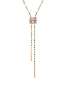 De Beers Jewellers collier Dewdrop en or rose 18ct serti de diamants