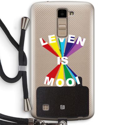 Het Leven Is Mooi: LG K10 (2016) Transparant Hoesje met koord