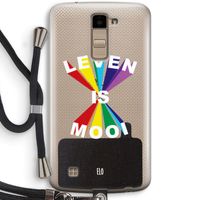 Het Leven Is Mooi: LG K10 (2016) Transparant Hoesje met koord