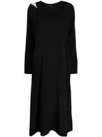 Y's robe mi-longue asymétrique - Noir