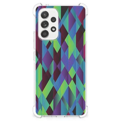 Samsung Galaxy A53 5G Shockproof Case Abstract Green Blue Samsung Galaxy A53 5G Shockproof Case Abstract Green Blue