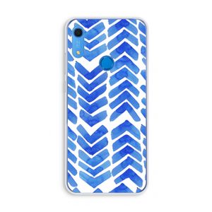 Blauwe pijlen: Huawei Y6s Transparant Hoesje