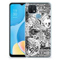 Silicone Back Case OPPO A15 Skulls Angel