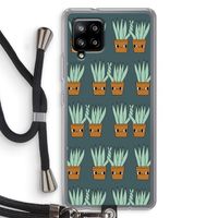 Sansevieria: Samsung Galaxy A42 5G Transparant Hoesje met koord Sansevieria: Samsung Galaxy A42 5G Transparant Hoesje met koord