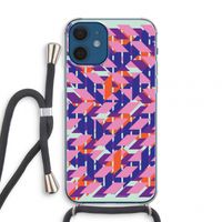 Skew Blush 3: iPhone 12 mini Transparant Hoesje met koord