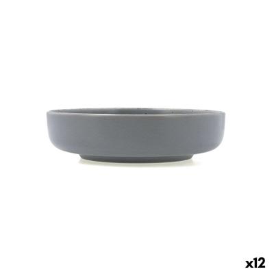 Diep bord Quid Duna Grijs Keramisch 18,5 x 5,3 cm (12 Stuks)
