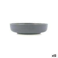 Diep bord Quid Duna Grijs Keramisch 18,5 x 5,3 cm (12 Stuks)