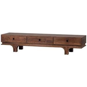 WOOOD Staes Tv-Meubel - Mangohout - Walnoot - 37x180x45