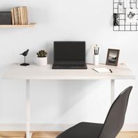 Bureaublad 100x60x2,5 cm massief grenenhout wit