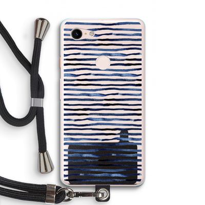 Verrassende lijnen: Pixel 3 XL Transparant Hoesje met koord