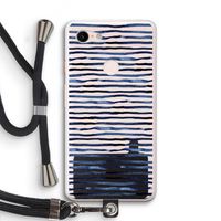 Verrassende lijnen: Pixel 3 XL Transparant Hoesje met koord