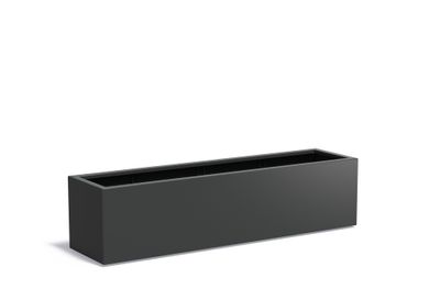 Aluminium plantenbak CARREZ 200x50x50cm.