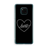 Best heart black: Huawei Mate 20 Pro Transparant Hoesje