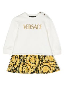 Versace Kids sweat à imprimé baroque - Blanc