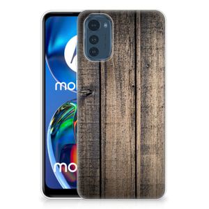 Motorola Moto E32/E32s Bumper Hoesje Steigerhout