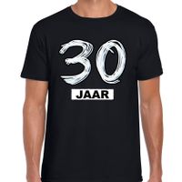 30 jaar verjaardag cadeau t-shirt zwart voor heren