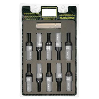 Schroevenkit OMP OMPS09971404 28 mm Grijs M14 x 1,25