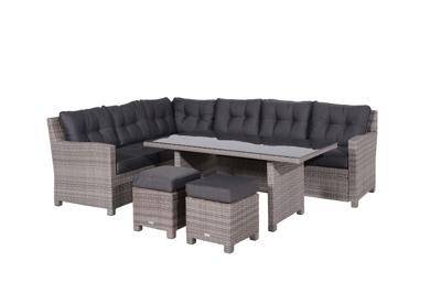 Blue bird L/D set 5-dlg links organic grey 2-h/ reflex black - Garden impressions